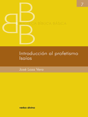 cover image of Introducción al profetismo. Isaías